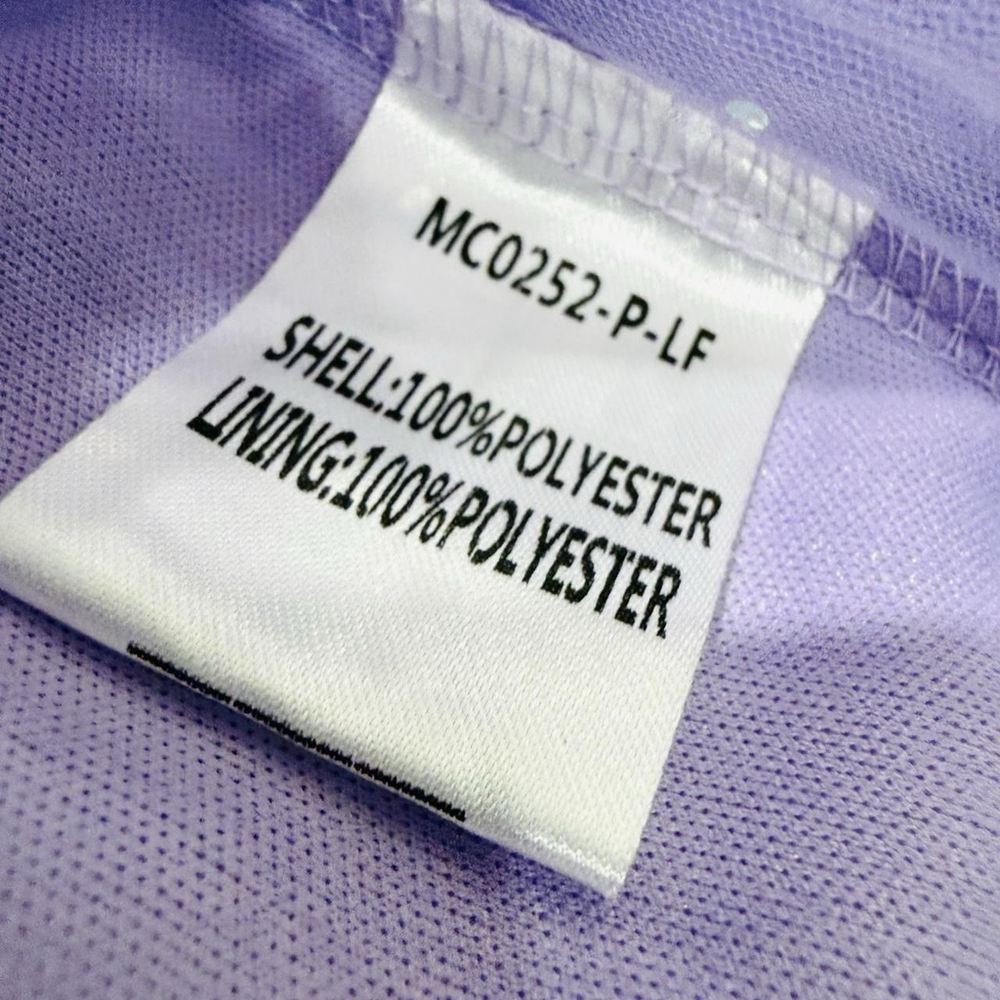 Lavender Sparkle Mini Dress with Sheer Puff Sleeves - Picture 5 of 10